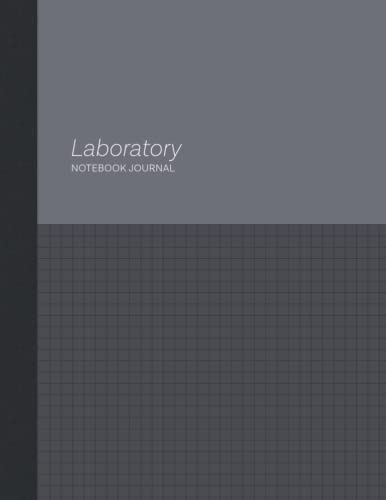 Laboratory Notebook Journal Charcoal Black Colorblock: 8.5 x 11 Scientific Grid Squared Paper - Numbered Pages - for Chemistry Research - Perfect for Lab Students