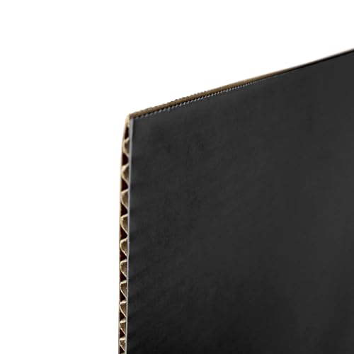 Flipside Products 36” x 48” Project Boards for Presentations, Science Fair, School Projects, Event Displays and Trifold Picture Board, Proudly Made in USA - Black - 10 Pack - color: Black, size: 10 Pack