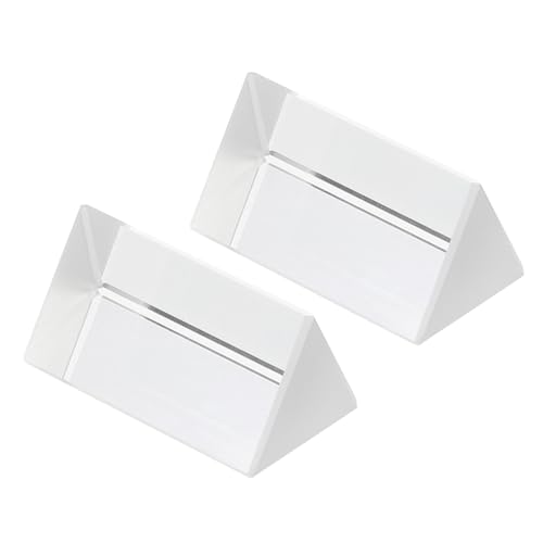 PATIKIL 50mm/2 Inch Triangular Prism, 2 Pack Glass Optical Crystal Rainbow Prism for Photography Physics Teaching Lights Photo, Clear - size: 50mm/2 Inch