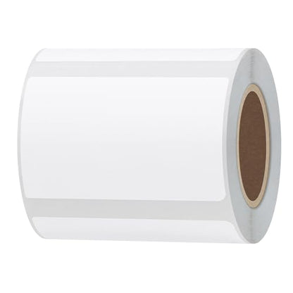 Hybsk 50x30mm Portable Printer Label Paper Multi-Purpose Tear Resistant Direct Thermal Labels Self-Adhesive Stickers Compatible with P50 Label Maker (50x30mm,White Label,4 Rolls) - color: White, size: 4 Rolls
