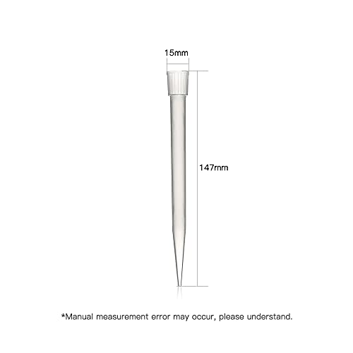 ULAB Single Channel Pipettor with Pipette Tips Offered, 1pc of Adjustable Volume Micro Pipette with Vol.Range.1000-5000μl, 250pcs of Vol.5000μl Pipette Tips in Neutral Color, ULH1022 - style: 1000-5000μl & 250 Tips