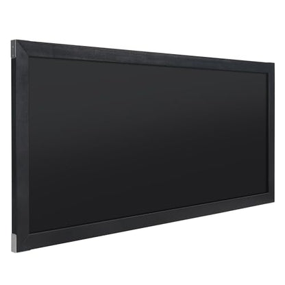 SELEAD Magnetic Chalkboard Words Sign - 55" x 25", Black Solid Wood Frame - color: All Black, size: 25"W x 55"H