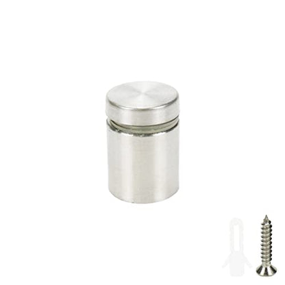 Sign Standoff Screws 0.75" Dia 1.06" Length Glass Standoff Bolts Stainless Steel 3/8" Thread Dia Advertising Screws - 8pcs - size: 0.75" Dia x 1.06" Length 8pcs