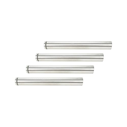 Sign Standoff Screws 1" Dia 8" Length Glass Standoff Bolts Stainless Steel 3/8" Thread Dia Advertising Screws - 4pcs - size: 1" Dia x 8" Length 4pcs