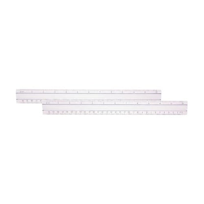 Westcott 15571 Clear Data Processing Magnifying Ruler, 12 Inch (Pack of 2) - size: 1 Count (Pack of 2)