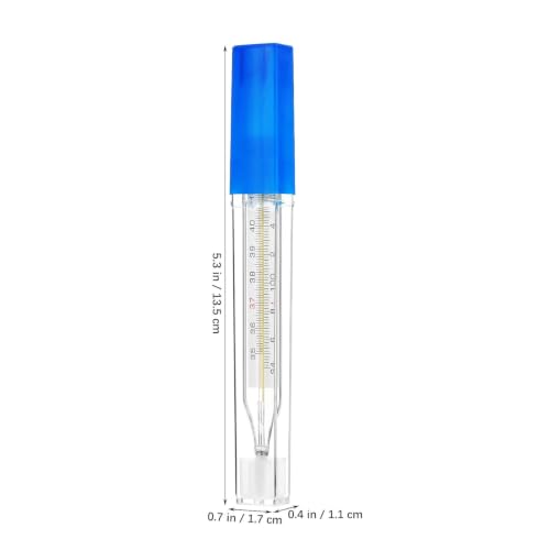 TOYANDONA 5PCS Glass Temperatures Measurement Adult - General Use Temperature Testing Tools Accurate Temperature Measurement for Families, Dual Scale