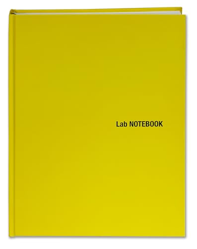 BookFactory Lab Notebook, Yellow, Laminate Hardbound, 100 Pages - color: Yellow