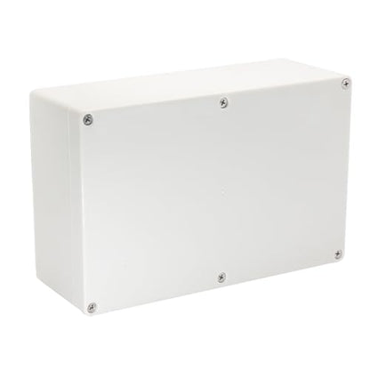 Project Box IP65 Waterproof Junction Box ABS Plastic Electrical Boxes DIY Electronic Project Case Power Enclosure White 9.06x5.90x3.43 inch (230 x 150 x87 mm) - color: White, size: 9.06"x5.90"x3.43"