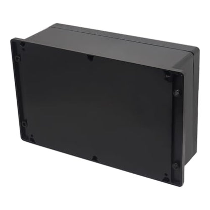 Project Box ABS Black Electrical Boxes IP65 Outdoor Waterproof Box Electronic Junction Box Power Fixed Ear Enclosure with Cable Glands for DIY Project 10.35 x 7.17 x 3.74 inch (263x182x95mm) - size: 10.35“x7.17”x3.74“