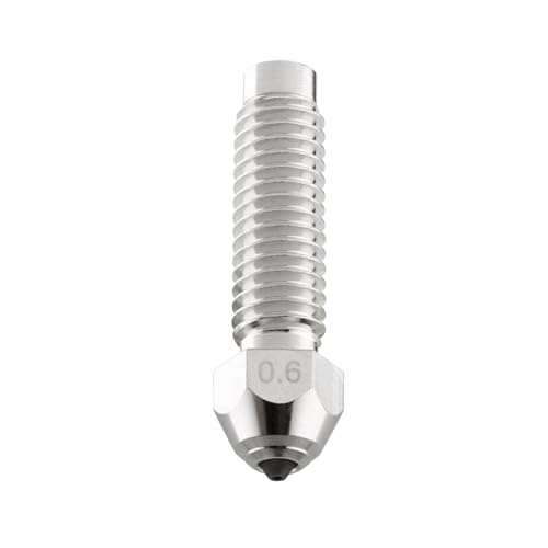 Diamond PCD Nozzle 0.6mm for Elegoo Centauri Carbon/CC/CC2 3D Printer Extruder Hotend Kit, Hardened High Precision for Precision Additive Manufacturing - size: Diamond PCD, style: 0.6mm