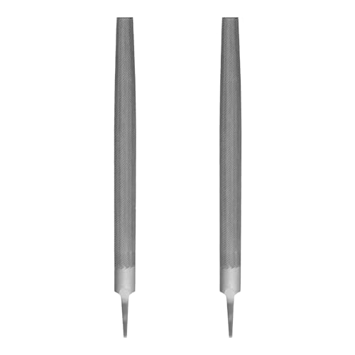HARFINGTON 12" Half Round Medium Cut File Double Cut Teeth without Handle - size: 12"
