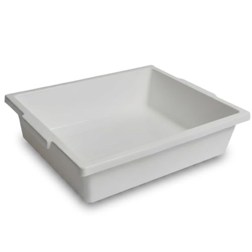 United Scientific™ Polypropylene Containment Tray, Large Plastic Tray, 20" - size: 20" x 17" x 5"