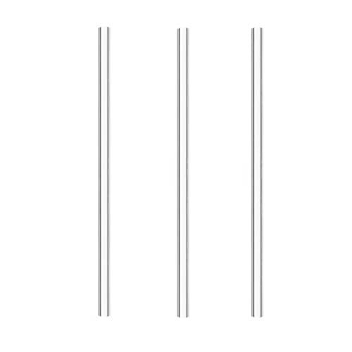 3Pcs 200mm OD=20mm Quartz Glass Tube Thcik=1.0mm ID=18mm L=20cm Made By Vycor Glasses Lab Glassware - size: OD=20mm 3Pcs