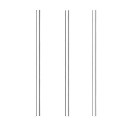 3Pcs 200mm OD=20mm Quartz Glass Tube Thcik=1.0mm ID=18mm L=20cm Made By Vycor Glasses Lab Glassware - size: OD=20mm 3Pcs