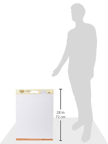 Post-it Meeting Chart, 20 x 23 in, White, Lined, 1 Pad, 20 Sheets/Pad