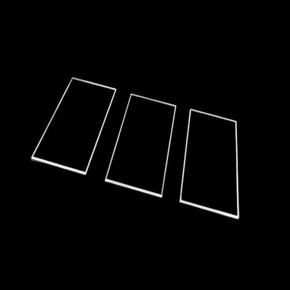 1" x 3" Quartz Glass Microscope Slides (10 Pieces) for High-end Microscopy Applications,Fused Quartz Sheet,Fused Silica Glass,Optical Quartz Glass(Laboratory UV-Vis Grade)