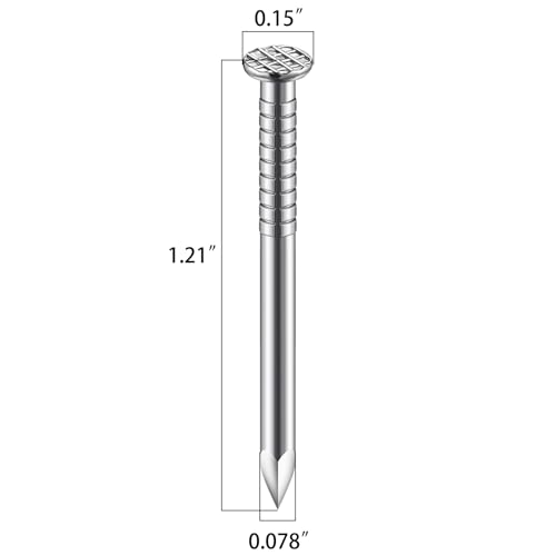 Wensilon (258 pcs)1-1/4 inch Stainless Steel 304 Nails, Hanging Nails, Wall Nails, Dowels, Long Nails - color: Ss, size: 1-1/4