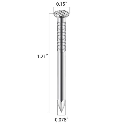 Wensilon (258 pcs)1-1/4 inch Stainless Steel 304 Nails, Hanging Nails, Wall Nails, Dowels, Long Nails - color: Ss, size: 1-1/4