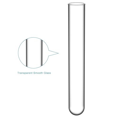 StonyLab Borosilicate Glass Round Bottom Test Tubes, 15mm OD X 100mm Length (Pack of 30) - style: 30 Pack