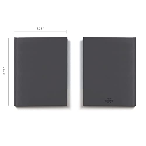 Vela Sciences Advanced E7-B Expanded Hardcover Lab Notebook, 9.25 x 11.75 in (23.5 x 30 cm), 144 Pages, Permanent Bound, 70lb Heavyweight Paper (1-Pack, Grid)