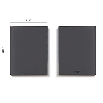 Vela Sciences Advanced E7-B Expanded Hardcover Lab Notebook, 9.25 x 11.75 in (23.5 x 30 cm), 144 Pages, Permanent Bound, 70lb Heavyweight Paper (1-Pack, Grid)