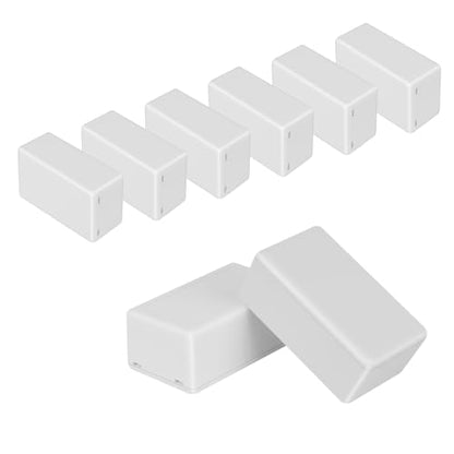 Project Box 8 Pieces Electrical Box Small Junction Box ABS Plastic Enclosure Power Electronic Case White 2.4" x 1.4" x 1"(61 x 36 x 25mm) - color: White, size: 2.4" x 1.4" x 1.0"