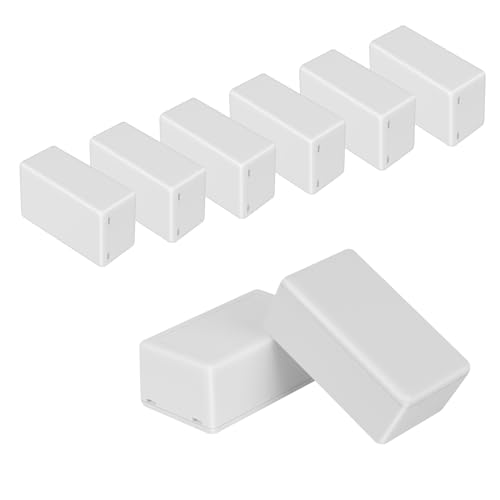 Project Box 8 Pieces Electrical Box Small Junction Box ABS Plastic Enclosure Power Electronic Case White 2.4" x 1.4" x 1"(61 x 36 x 25mm) - color: White, size: 2.4" x 1.4" x 1.0"