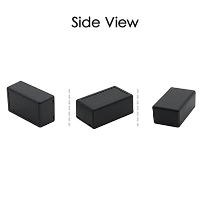 LeMotech 5Pcs ABS Plastic Electrical Project Case Power Junction Box, Project Box Black 2.4 x 1.4 x 1.0 inch (61 x 36 x 25 mm) - size: 2.4" x 1.4" x 1.0"(5pc)