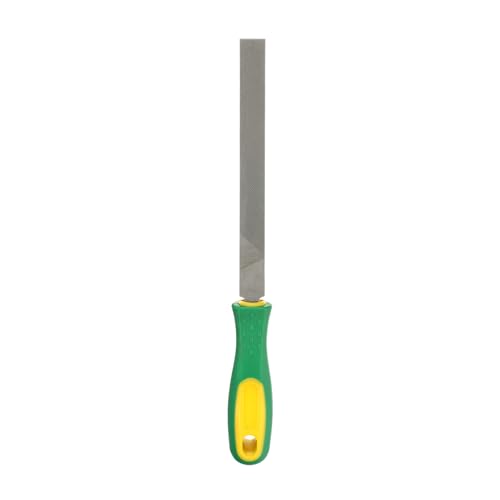 HARFINGTON Flat Coarse Cut File 8" Double Cut Teeth High Carbon Steel Hand Rasp File with Plastic Handle for Metal Wood Deburring Removing - size: 8", style: Coarse