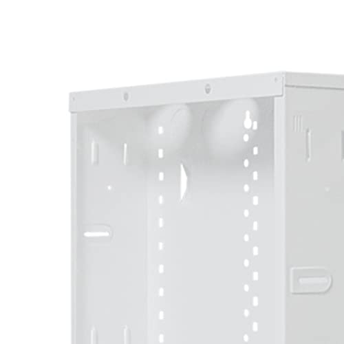 Legrand - OnQ 14 Inch Structured Wiring Enclosure with Hinged Door, Large Wire Openings & Extra Knockouts - Glossy White, EN1450 - size: 14 inch