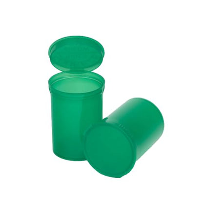 W Gallery 150 Green Vials - 30 Dram Pop Top Bottles, Child Resistant