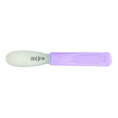 Mercer Culinary Millennia Plain Edge Spreader, 3.5 Inch Blade, Purple Handle - color: Purple, size: 1 Count (Pack of 1)