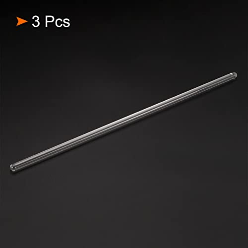 MECCANIXITY 3.3 Borosilicate Glass Stick 9.84" Length 6mm Dia Stir Rod,3Pcs