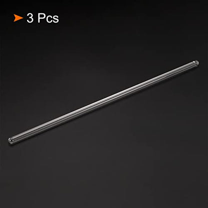 MECCANIXITY 3.3 Borosilicate Glass Stick 9.84" Length 6mm Dia Stir Rod,3Pcs