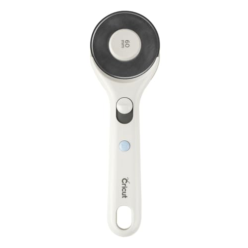 Cricut Rotary Cutter - Rotary Cutter for Fabric, Sewing and Quilting Projects - Compatible for Both Right- and Left-Handed Use - [60mm] - style: 60MM