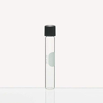 ULAB Test Tubes with Black Screw Caps, Vol.10ml, Dia.16x100mm with Marking Area, Test Tubes Shot Glasses, Borosilicate Glass Material, Pack of 20, UTT1012 - style: Vol.10ml with Bakelite Screw Caps, 20pcs