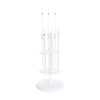 EISCO Pipette Stand, Polypropylene - Fits 28 Pipettes - Adjustable