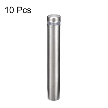 uxcell 1/2 Diax3-1/8"(12x80mm) Standoff Screws Wall Mount Sign Holder 10pcs - size: 12mmx80mm