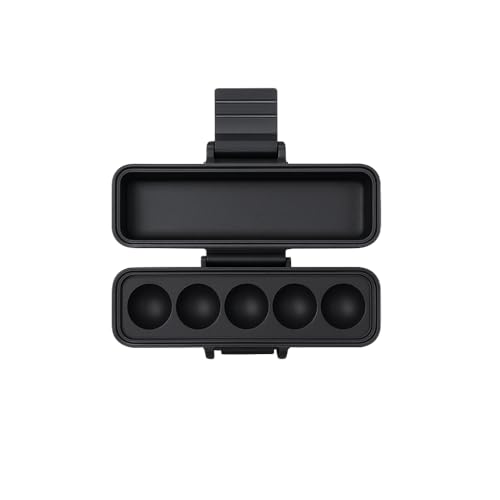 3D Printed Vial Storage Case - Waterproof 3ml Vial Storage Case with 5 Slots - Freezer Safe Hard Shell Essential Oil Case for Home, Fridge, Travel, 16mm Max Diameter, 35mm Max Height - color: Black, size: 5 Slots