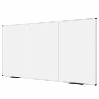 VIZ-PRO Large Magnetic Whiteboard, 96 x 48 Inches, Foldable Dry Erase Board - size: 95"W x 47"H