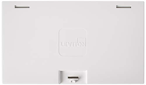 Leviton 9.01" Compact Structured Media Enclosure with Cover, White, 47605-MDU
