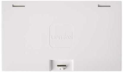Leviton 9.01" Compact Structured Media Enclosure with Cover, White, 47605-MDU