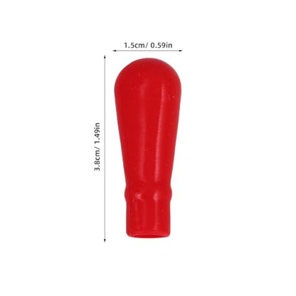 ULTECHNOVO 50Pcs Red Silicone Pipette Bulb Caps for Glass Dropper Tubes