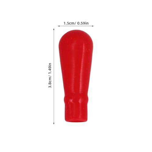 ULTECHNOVO 50Pcs Red Silicone Pipette Bulb Caps for Glass Dropper Tubes
