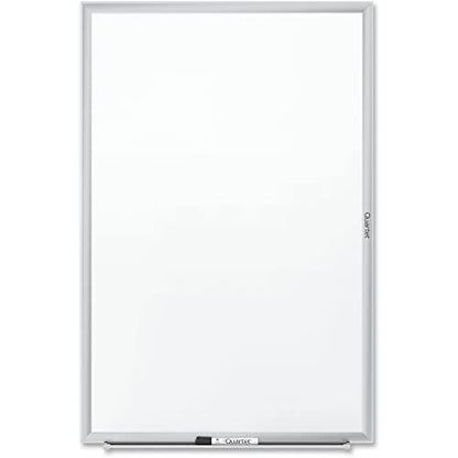 Quartet Dry Erase White Board 36"W x 24"H Non-Magnetic Whiteboard, Total Erase, Silver Aluminum Frame (S533) - color: Silver, size: 36"W x 24"H