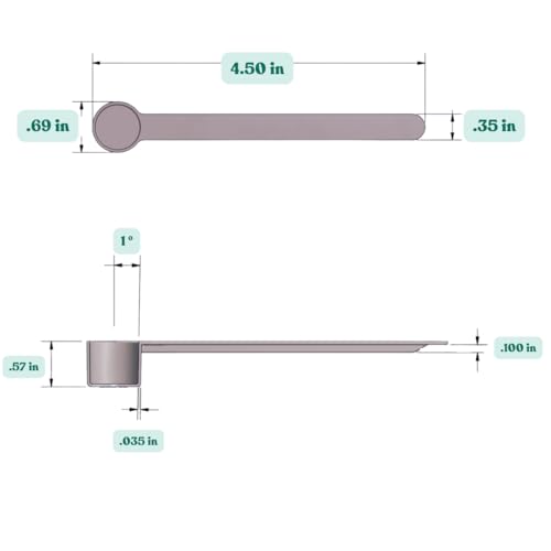 1/2 Teaspoon (2.5 mL) Long Handle Plastic Measuring Spoon for Coffee, Protein Powder, Pet Food, Spices, Grains, Dry Goods – Food-Grade BPA-Free (Pack of 25) - size: 2.5 mL | 1/2 Teaspoon