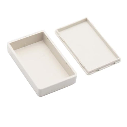 Zulkit 12Pcs Project Boxes ABS Plastic Electrical Project Power Case Small Junction Box White 2.28 x 1.38 x 0.59 inch (58 x 35 x 15 mm) - color: 12 PCS, size: 2.28" x 1.38" x 0.59"