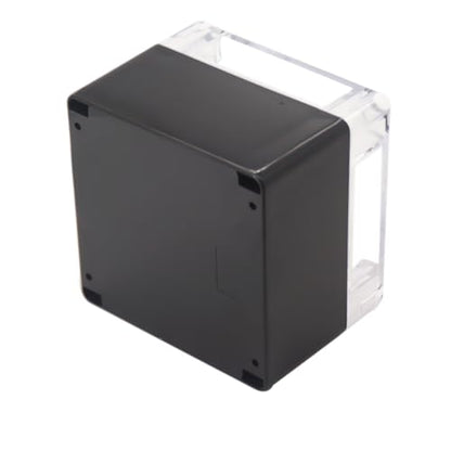 Project Box IP65 Waterproof Junction Box ABS Plastic Black Electrical Boxes DIY Electronic Project Case Power Enclosure Clear Cover 4.72"x4.72"x3.54" - color: Clear, size: 4.72"x4.72"x3.54"