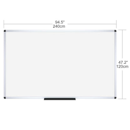 VIZ-PRO Dry Erase Board/Magnetic Whiteboard, 96 x 48 Inches, Large Wall Mounted Board for School Office and Home 8' x 4' - size: 96"W x 48"H