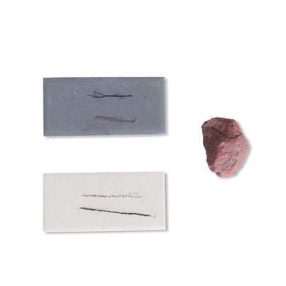 Professional Streak Plate Kit for Mohs Hardness Testing Geology, Mining, Industrial Material Hardness Test Tool (12-Piece)
